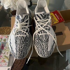 Zebra Yeezy Authentic Adidas Shoes-Men/women
